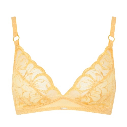 Chantelle Fleurs geel wireless bh