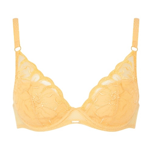 Chantelle Fleurs geel voorgevormde bh
