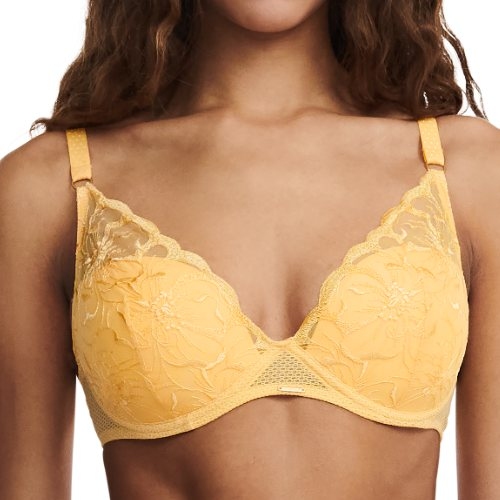 Chantelle Fleurs geel voorgevormde bh