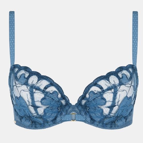 Chantelle Fleurs Signature jeans blauw voorgevormde bh