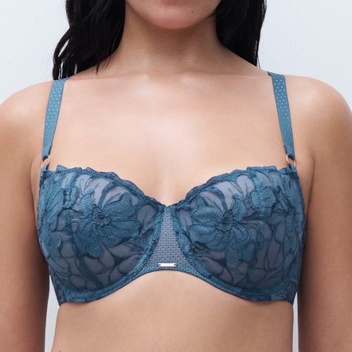 Chantelle Fleurs Signature jeans blauw niet voorgevormde bh