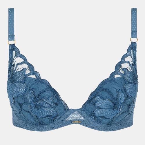 Chantelle Fleurs Signature jeans blauw voorgevormde bh