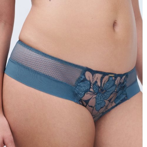 Chantelle Fleurs Signature jeans blauw short