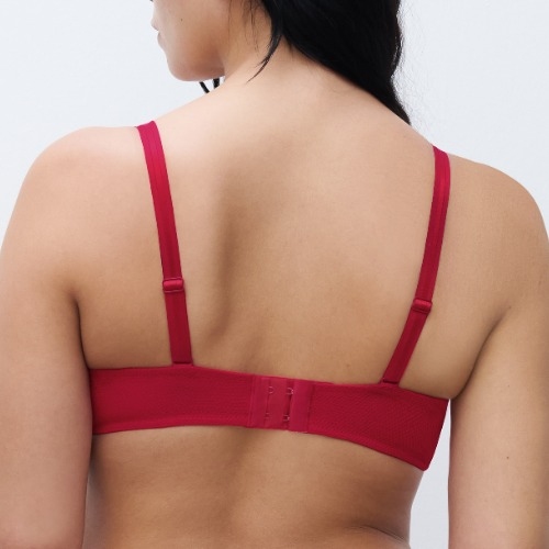 Chantelle Day to Night poppy red niet voorgevormde bh