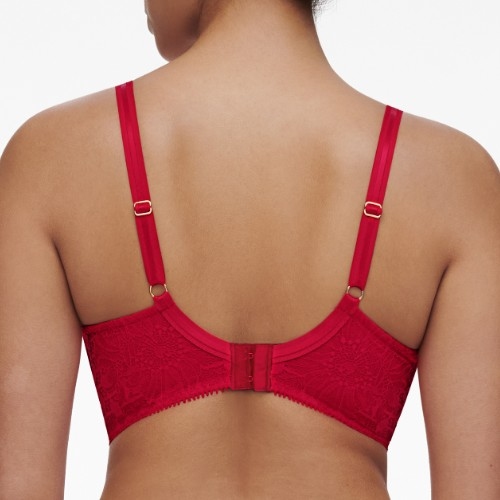 Chantelle Day to Night poppy red niet voorgevormde bh