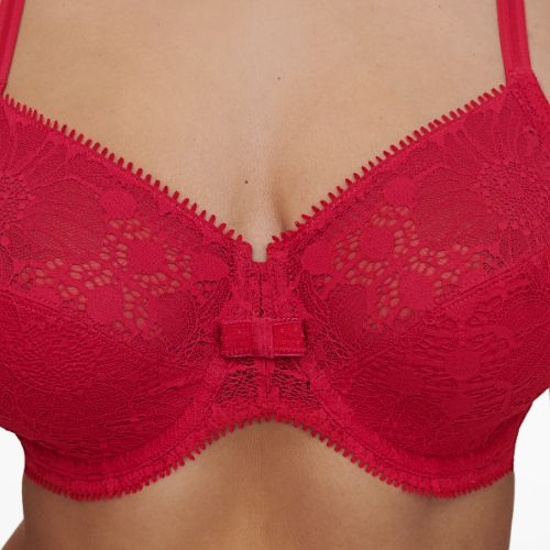 Chantelle Day to Night poppy red niet voorgevormde bh