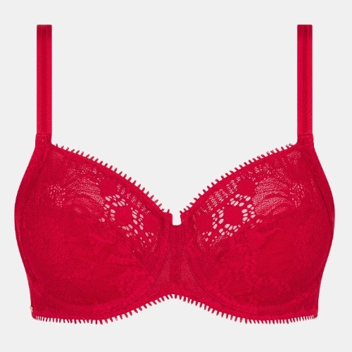 Chantelle Day to Night poppy red niet voorgevormde bh