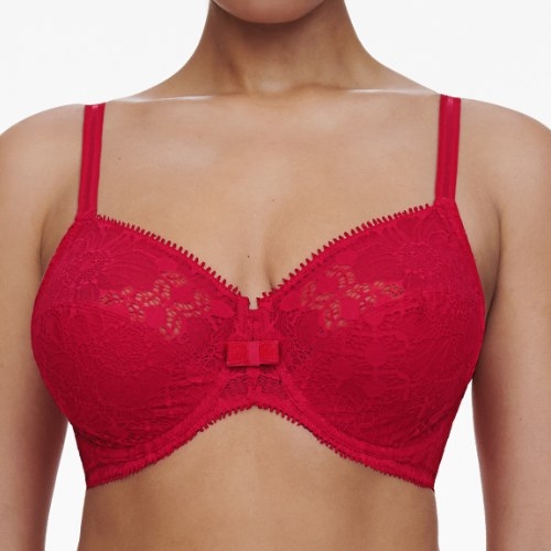 Chantelle Day to Night poppy red niet voorgevormde bh