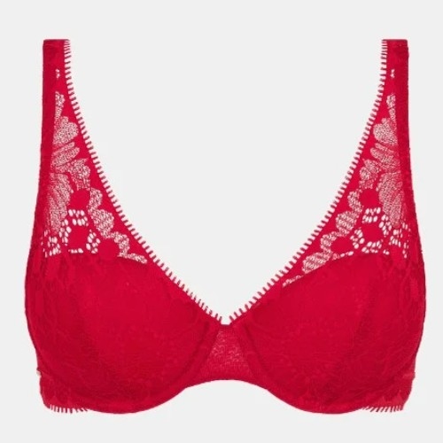Chantelle Day to Night poppy red voorgevormde bh