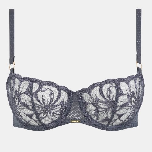 Chantelle Fleurs grijs niet voorgevormde bh