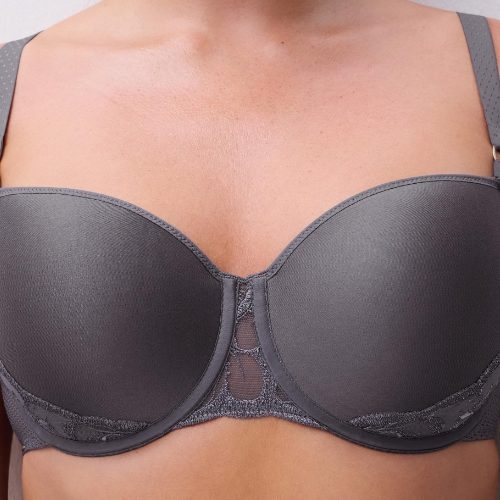 Chantelle Fleurs grijs voorgevormde bh