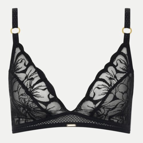 Chantelle Fleurs zwart wireless bh