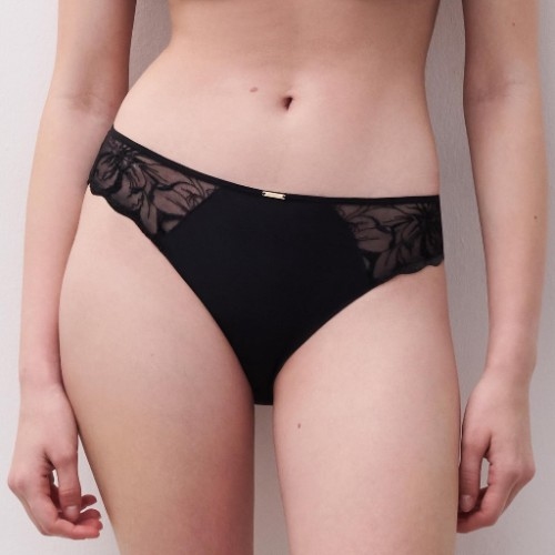 Chantelle Fleurs zwart slip