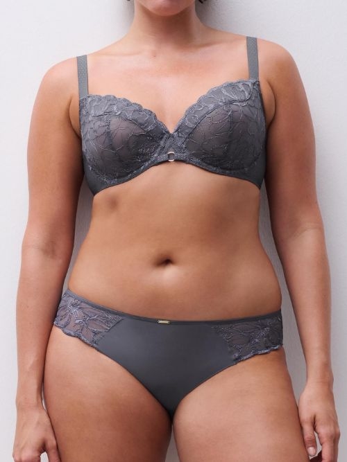 Chantelle Fleurs grijs slip