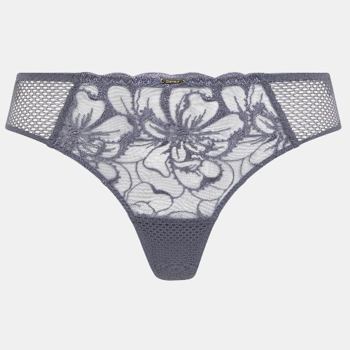 Chantelle Fleurs grijs string