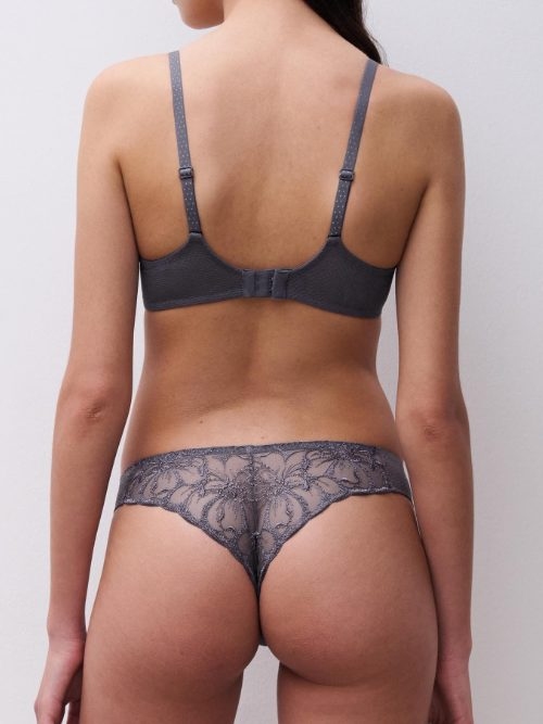 Chantelle Fleurs grijs string