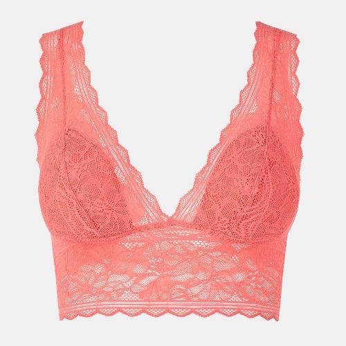 Chantelle Floral Touch coral wireless bh
