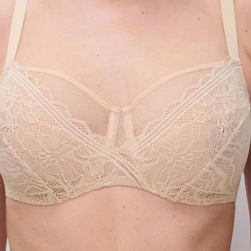 Chantelle Floral Touch beige niet voorgevormde bh