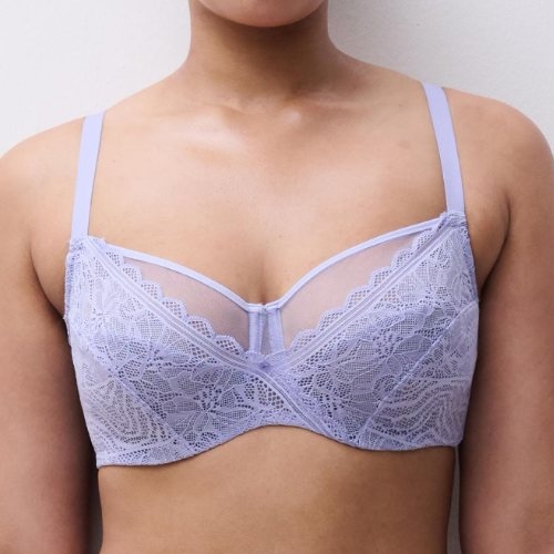 Chantelle Floral Touch blauw niet voorgevormde bh