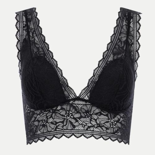 Chantelle Floral Touch zwart wireless bh