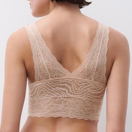 Chantelle Floral Touch beige wireless bh