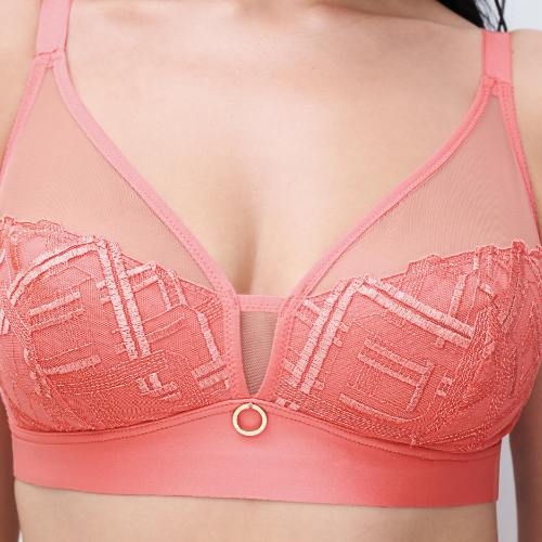 Chantelle Graphic Support coral wireless bh