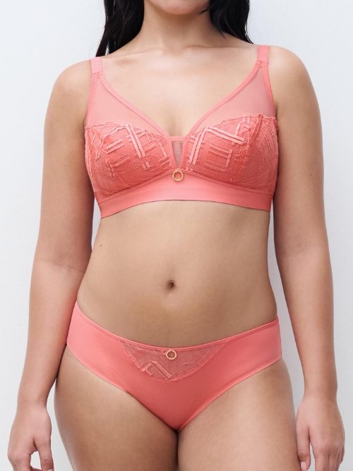 Chantelle Graphic Support coral wireless bh