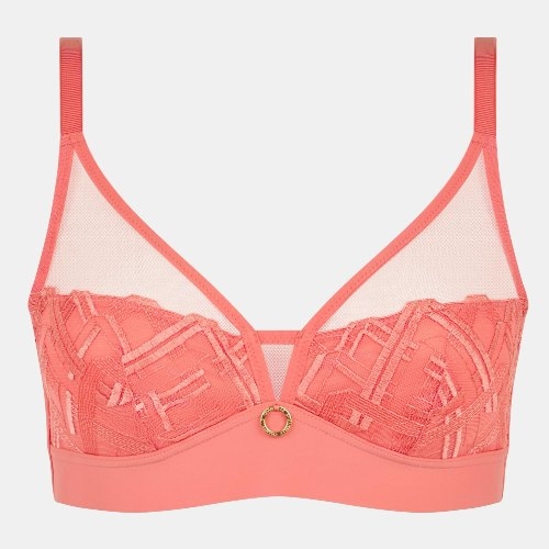 Chantelle Graphic Support coral wireless bh