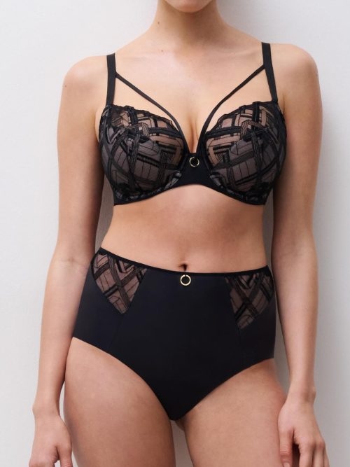 Chantelle Graphic Support zwart niet voorgevormde bh