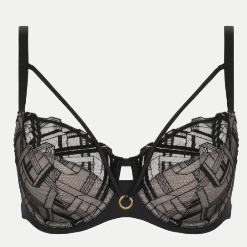 Chantelle Graphic Support zwart niet voorgevormde bh