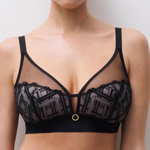 Chantelle Graphic Support zwart wireless bh