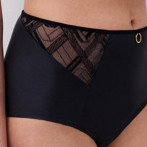 Chantelle Graphic Support zwart high brief
