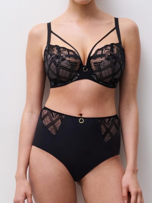 Chantelle Graphic Support zwart high brief