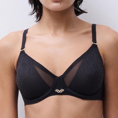 Chantelle Pure Lace zwart voorgevormde bh