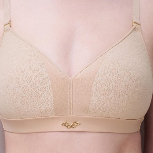 Chantelle Pure Lace beige wireless bh