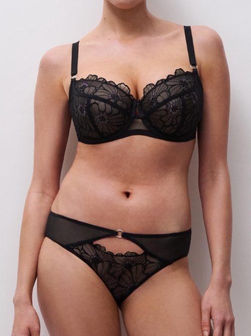 Chantelle Lush zwart niet voorgevormde bh