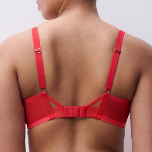 Chantelle Lush rood niet voorgevormde bh