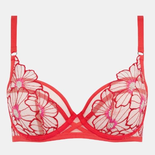 Chantelle Lush rood niet voorgevormde bh