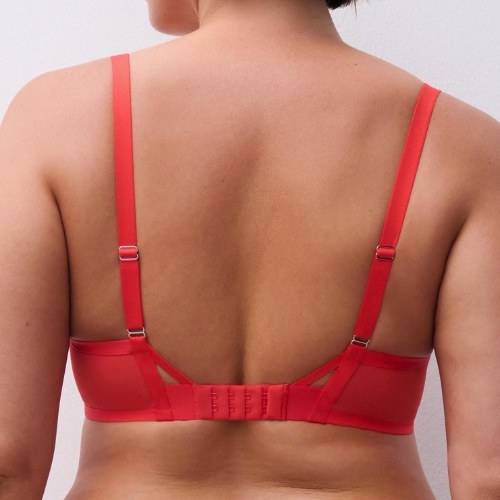 Chantelle Lush rood niet voorgevormde bh