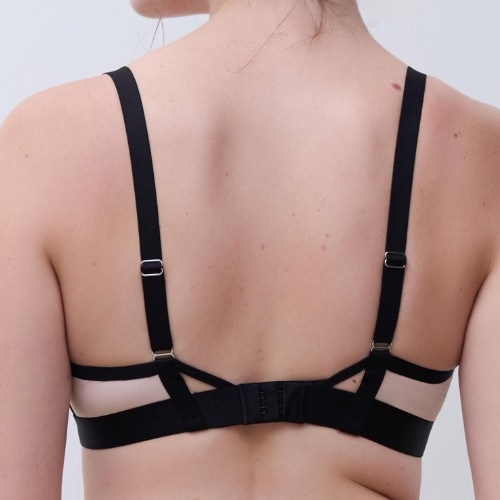 Chantelle Lush zwart/roze wireless bh