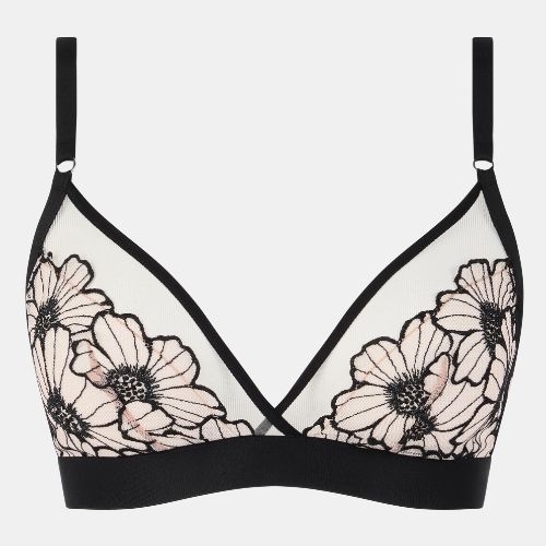 Chantelle Lush zwart/roze wireless bh