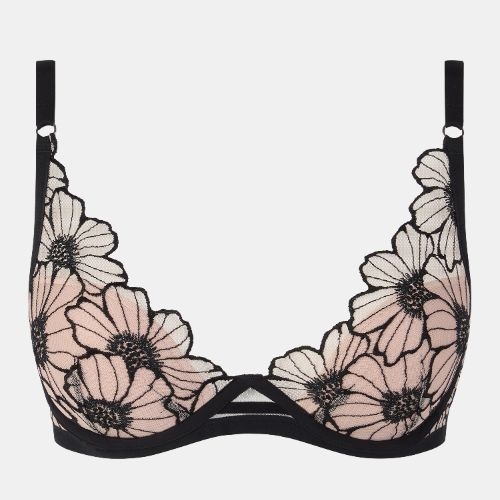 Chantelle Lush zwart/roze voorgevormde bh