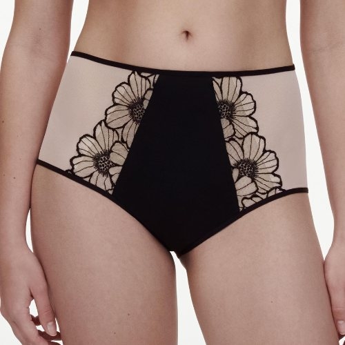 Chantelle Lush zwart/roze high brief