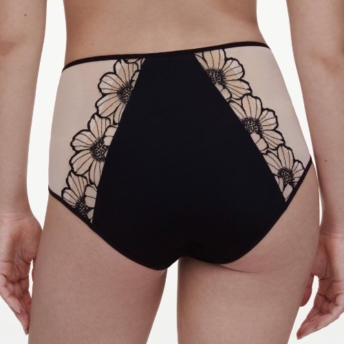 Chantelle Lush zwart/roze high brief
