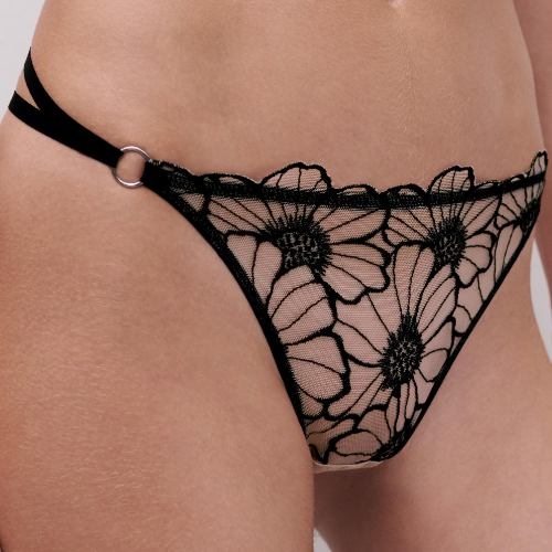 Chantelle Lush zwart/roze string