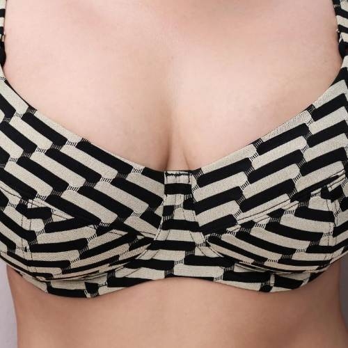 Femilet Badmode Santosa zwart/goud soft-cup bikinitop