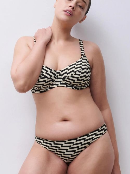 Femilet Badmode Santosa zwart/goud soft-cup bikinitop