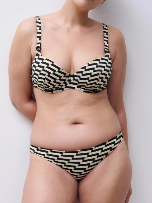 Femilet Badmode Santosa zwart/goud bikini broekje
