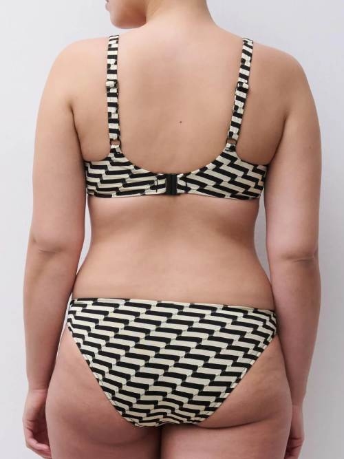 Femilet Badmode Santosa zwart/goud bikini broekje