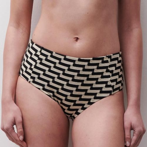 Femilet Badmode Santosa zwart/goud bikini broekje